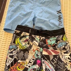 Hurley Multicolor Graphic Board Shorts Set